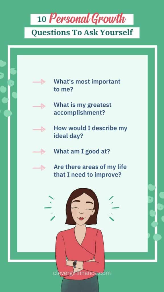 Personal Growth Questions infographic